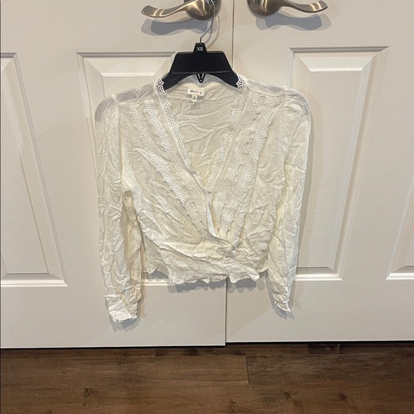 Zara Cream Lace Detail Blouse - Picture 1 of 1